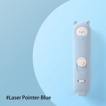 고양이 먹이퍼즐 쥐돌이 이갈이 장난감텔레스코픽 포인터 고양이 장난감 USB 충전식 적외선 빛 재미 있은, 01 Laser Pointer Blue
