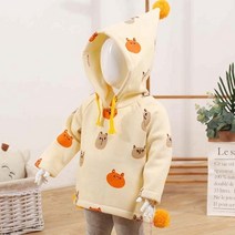 앨리홈 폼폼 베어 후드 집업 겨울 코트