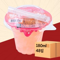 썬라이트 복숭아향 180ml 48입 과즙 마시는 컵 젤리 미니간식, 상세페이지 참조, 상세페이지 참조
