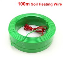 조립식 비닐 농막 카페 베란다 온실 보육 침대 지열 와이어 토양/공기 난방 케이블 야채 식물 온도 제어, 05 100m soil heating