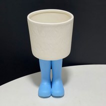 DFMEI 거위 부츠 세라믹 화분 핸드페인팅 하이볼 컵, 부츠 블루, 도자기수화기