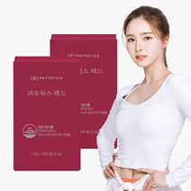 [피토틱스] 다이어트 유산균 가르시니아 캄보지아 추출물 함유 체지방 감소 50억 보장 레드, 60개입, 4주분