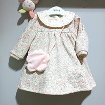 아가방 로사자수카라원파스(가방) 샬랄라귀여운 공주님 꽃 패턴에 카라예쁜자수까지