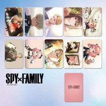 스파이 패밀리 수집카드 아냐 폴라로이드 앨범 고화질 단면 카드 10장 귀여운 캐릭터 애니메이션 굿즈, 색상-15