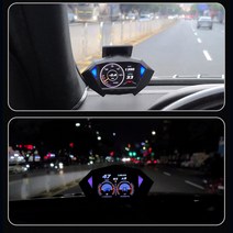 gps측량기 gpsP1 자동차 HUD 디스플레이 디지털 속도계 경사 측정기 헤드 업 틸트 미터 OBD2 GPS 듀얼, 한개옵션0