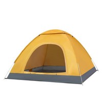 사계절텐트 A형 쉘터 라운지 야외 사이클링 방수 하이킹 텐트 1 2 3 4 인용 캠핑, 01 YELLOW