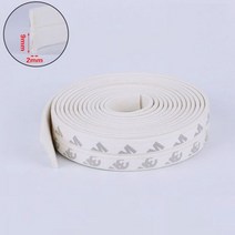 고무 자체 폼 가스켓 스트립 캐비닛 옷장 슬라이딩 새시 도어 창 씰 흰색, WHITE, 2MM, 9mm + 5m x 2개