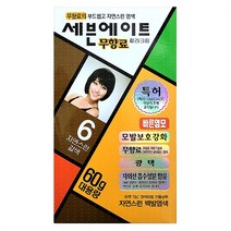 [세븐에이트]새치염색약 5호 6호 7호 60g 대용량, 6호_자연스런갈색