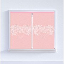 [디자인윈도우 주문제작 레이저 블라인드 롤스크린] 하트 블라인드 거실 아이방 브라인드 설치