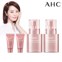 [겨울특가전] [촉촉윤광톤업] AHC 아우라 시크릿 톤업 크림 30g 2개+[GIFT] 10g 미니톤업 2개, 옵션선택:001G01)톤업크림