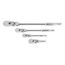 GEARWRENCH 81230A07 1/4인치 3/8인치 & 1/2인치 드라이브 84 투스 플렉스 헤드 티어드롭 래칫 세트 4피스 3528422732, New Version, 2 Pc. Flex
