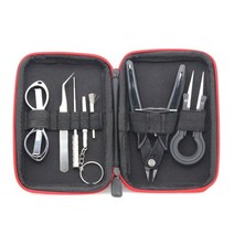 공구함 공구세트9 in 1 mini vape diy tool bag 궐련 도구 키트 코일 지그 족집게 펜치 epair 도구 키트 cig accessories vape bag coi