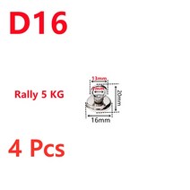 새로운 둥근 강한 네오디뮴 자석인양 깊은 바다 낚시 홀더 반지 눈 볼트 D16-D42 장착 냄비를 당기는, 10 4 Pcs D16 Rally 5kg