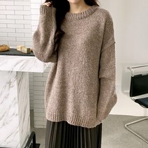 [스위트플러스] 임부복 겨울 애니 알파카 라운드 니트 여성 티셔츠