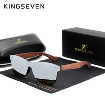 kingseven 여성용 안경 천연 부빙가 나무 선글라스 남성 편광 패션 태양 안경 오리지널 우드 oculos de sol