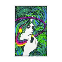Acid Queen by Tom Gatz Flocked Blacklight Poster 23