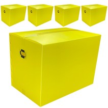 네오비 이사박스 5개묶음, 노랑, 5개
