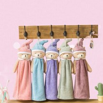 [1+1 무료배송]곰돌이 인형 핸드타올 주방 욕실 수건, 곰돌이 인형 핸드타올/스카이, 곰돌이 인형 핸드타올/민트