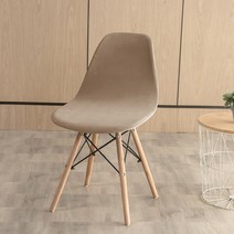 가죽식탁의자 카페의자 고급 인테리어 의자 솔리드 컬러 벨벳 의자 커버 스판덱스 뒷좌석 거실 사무실 바, 08 camel