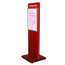 개폐식액자 입간판(FOP-4010) 레드, 양면-액자추가