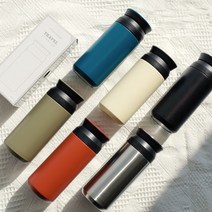 착한연구소 트래블 스텐 텀블러 보온보냉 커피 휴대용 레트로 각인 제작, 카키