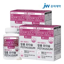 JW중외제약 워터 밸런스 칼륨 포타슘 POTASSIUM, 6개, 120정