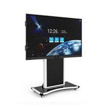 안전포장 마운트피아 EMS-1 이동식 TV거치대 65-98인치 전자칠판 스탠드 전동식 높이조절, 실버