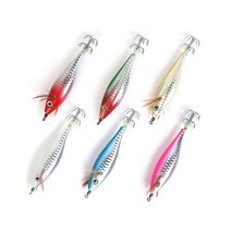 키우라 아발론2 어택에기 쭈꾸미 갑오징어 문어 수평 레이져 에기, 01 (레드헤드), 1개