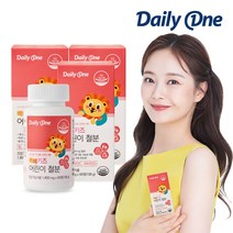 데일리원 전소민 베베키즈 어린이 철분 1800mg 60정, 3통