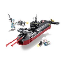 퍼즐피플 소방 경찰 군인 중국 호환레고, 샤크잠수함