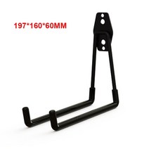 wall mount bike hanger metal heavy duty hook 5 size 차고 주최자 후크 미끄럼 방지 보관 랙 사다리 정원 도구 후크, 블랙 c