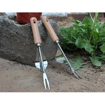 턱받침 잡초제거 스텐 포크삽 32cm 분갈이용품 분삽
