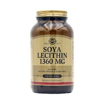 솔가 Solgar 내추럴 소야 대두 레시틴 1360mg 100소프트젤, 100개, 1개, 100정