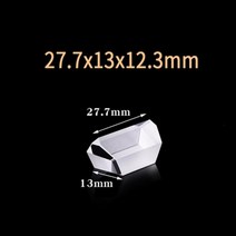광학 유리 직각 루프 프리즘 K9 스펙트럼 물리학 27.7x13x12.3mm, 한개옵션0
