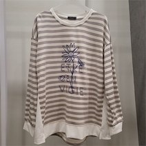 꾸즈 SH01 스트라이프 배색 티셔츠 CO354T1