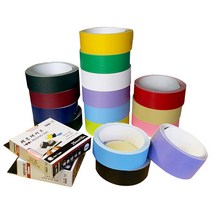 [문구조아] 플로엠 제본 테이프 제본용 라벨 25mm x 10M 진녹, 10개