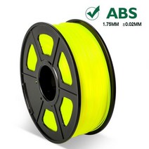 JAYO PETG ABS 실크 필라멘트 1kg 1.75mm 공차 0.02mm FDM 3D 프린터 소재 고강도 100% 버블 필라멘트 없음, ABS Yellow