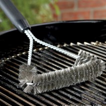 캠핑 바비큐 바비큐 BBQ 그릴 구이 불판 화로대 석쇠 청소 세척 스텐 스테인리스 브러쉬 솔 M10796, 본상품