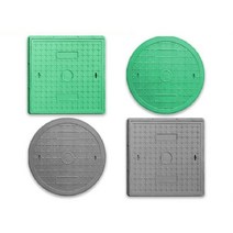 개구부 덮개 사각 도랑 오수 맨홀 뚜껑 주철 정화조, 정사각형400x600x40에는베이스가포함