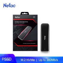 netac 외장형 ssd 980mbs 500gb 1tb 휴대용 솔리드 스테이트 드라이브 250gb 외장형 ssd 하드 드라이브(노트북 유형 c usb 3.2 포함), zx
