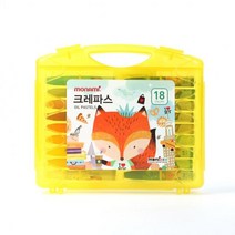 모나미 모니주 크레파스 옐로우 중성, 18색