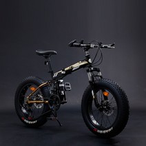 MTB 산악자전거 오프로드 팻바이크 성인용 학생용 광폭타이어 여성용 고성능, 21속, 20인치, 블랙골드