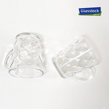 글라스락 강화 수정 머그잔, 280ml, 6개