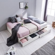 [가구야] 더블 / 큰서랍형 672 더블침대 - 매트리스 포함