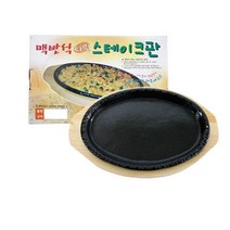 드림팩토리_맥반석 타원 스테이크판 2호 스테이크 콘치즈 스테이크팬 구이팬_드림팩토리, 옵-션이_없는_상품, 옵-션이_없는_상품