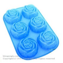 장미 6구 실리콘몰드