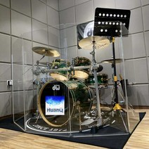 투명 파티션 드럼 방음 부스 아크릴 칸막이 소음감소, 판넬높이120x60cm두께6/5장