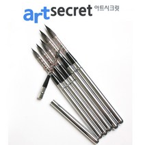새한아트 아트시크릿 872 청설모 수채화 동양화 세필 켈리그래픽용 고품질 휴대용 라운드 붓 브러쉬, 1개, 14호
