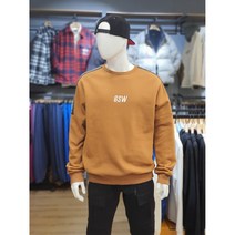 NBA 이월 F/W 상품 균인가 할인!! 남여공용 골든스테이트 워리어스 팀로고 니트테이프 레터링 포인트 데일리로 연출하기 좋은 브라운칼라 루즈핏 기모 맨투맨 티셔츠