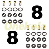 연료 인젝터 서비스 수리 키트 필터 Orings 씰 Grommets for Mitsubishi Montero 2003-2006 3.8L V6 MR5788, 03 8 piece set, 03 8 piece set